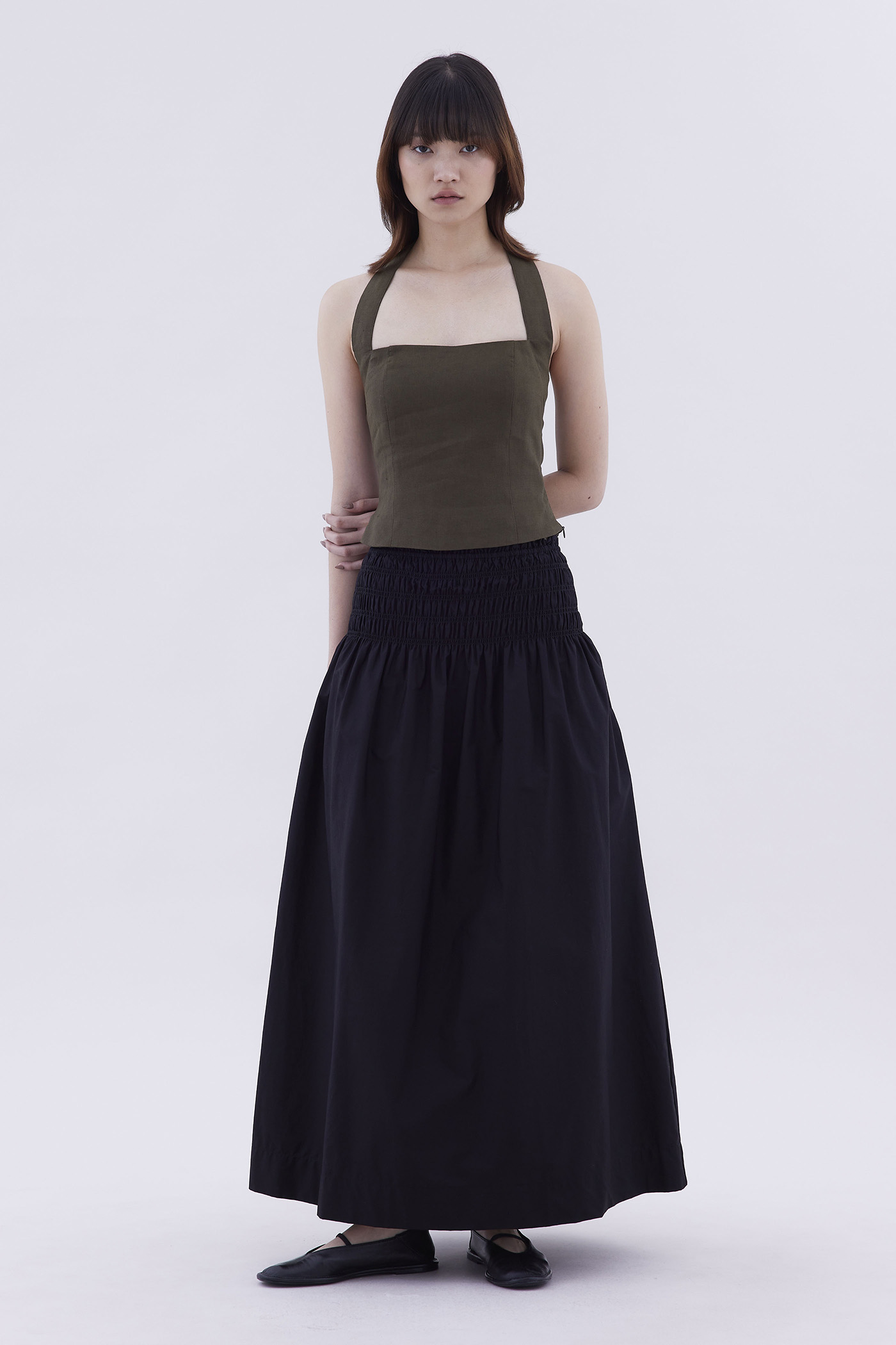 Nobrin Smock Waist Skirt