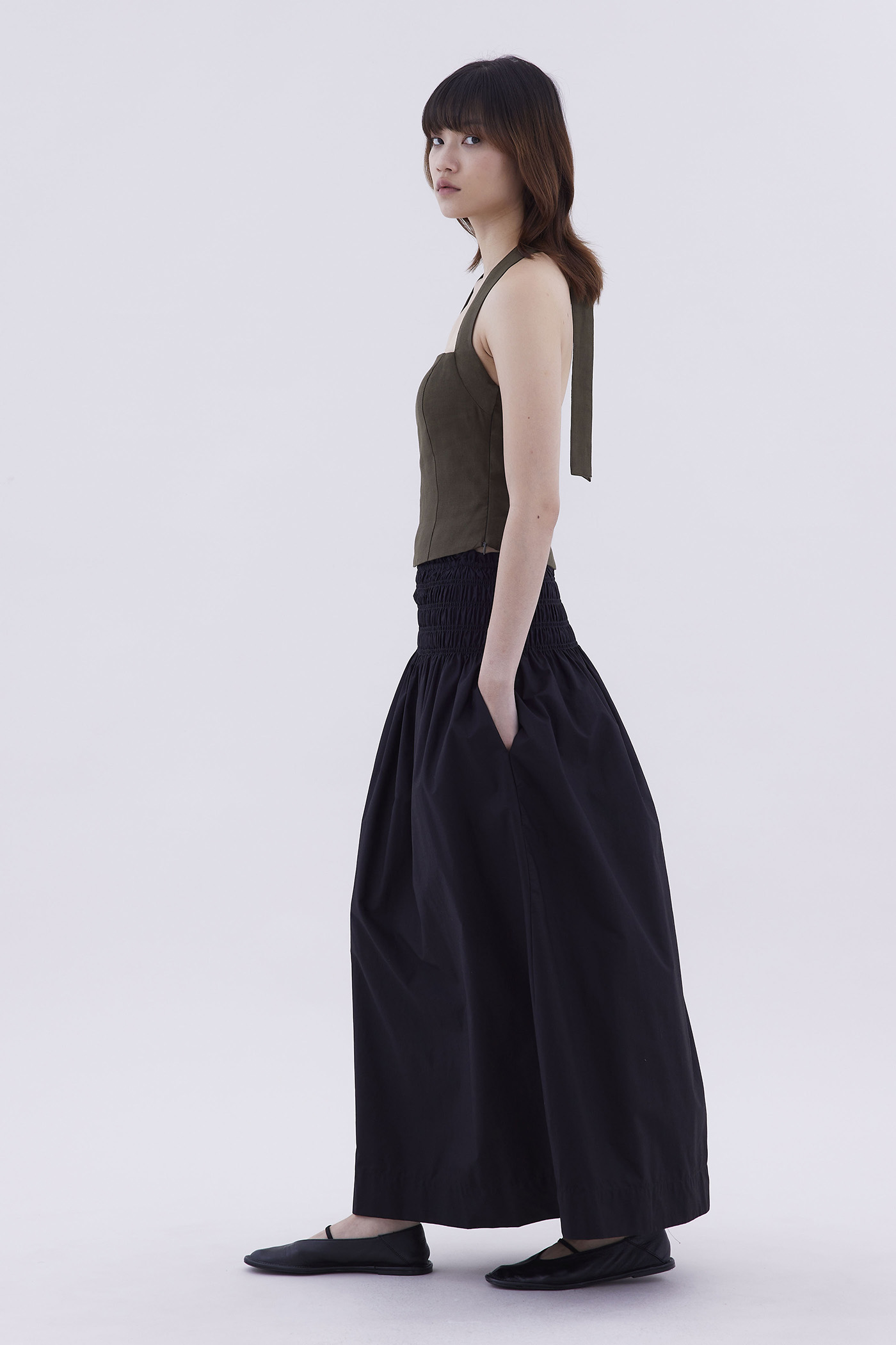 Nobrin Smock Waist Skirt