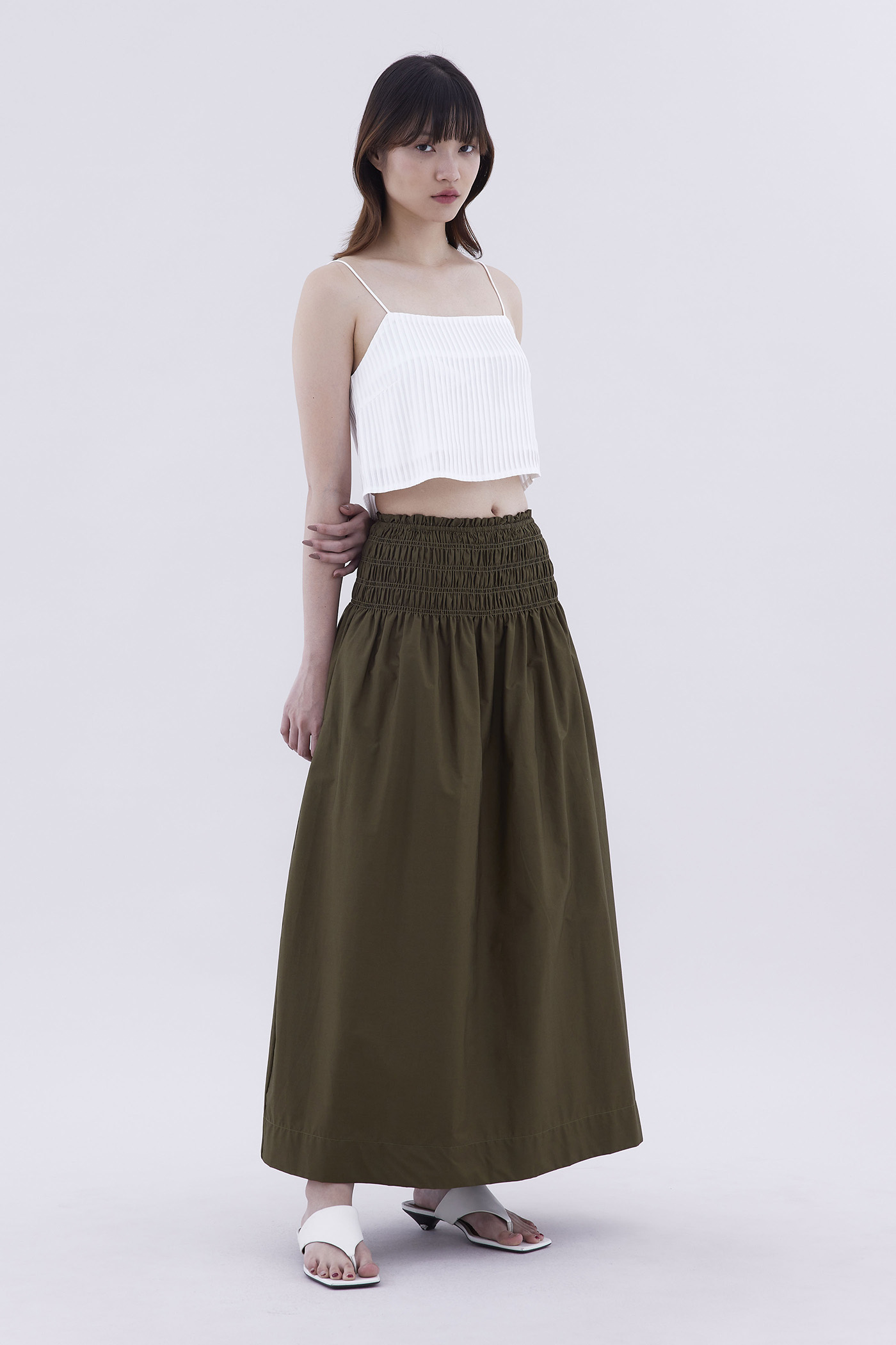 Nobrin Smock Waist Skirt