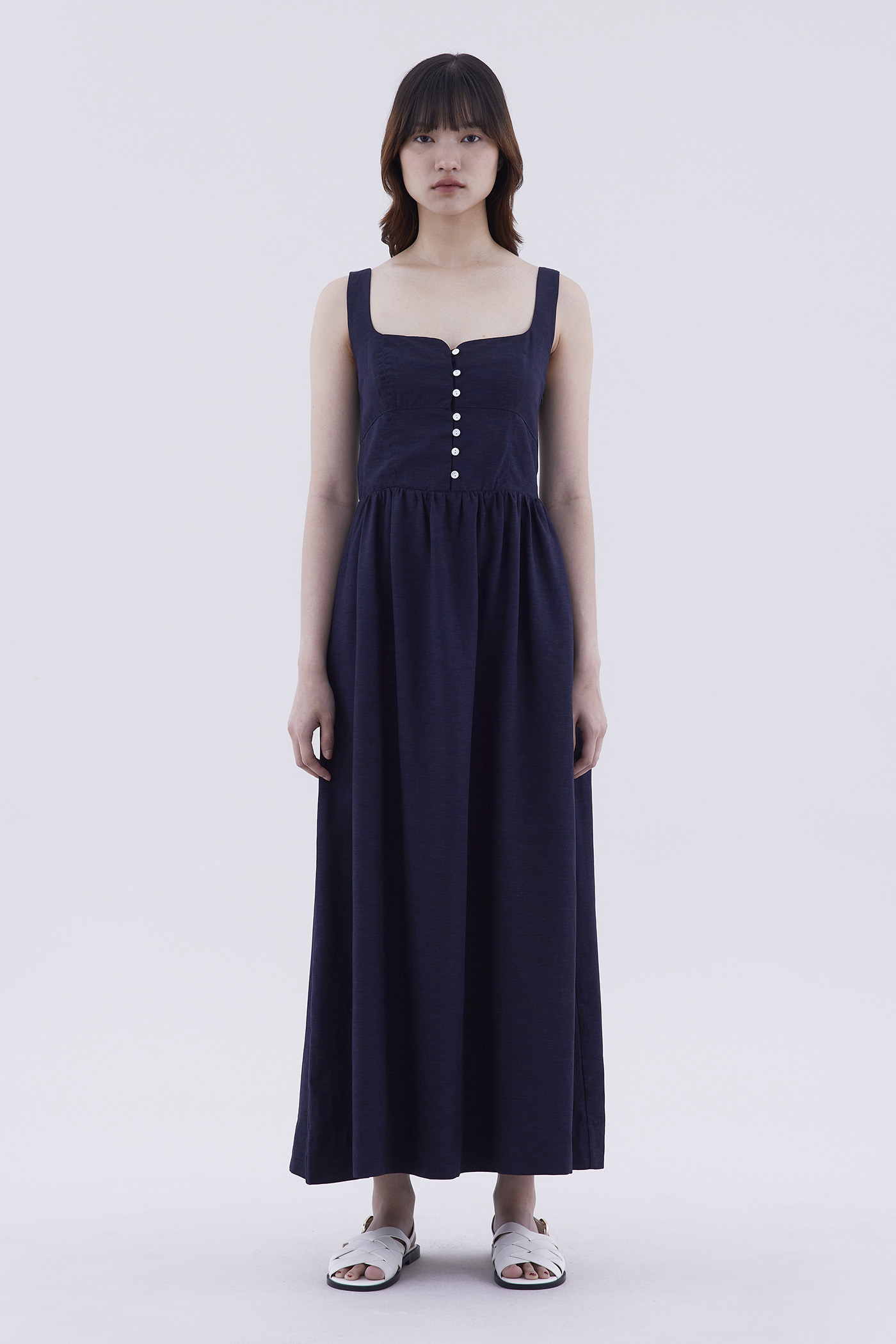 Parlyne Square Neck Swing Dress