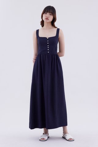 Parlyne Square Neck Swing Dress