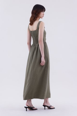 Parlyne Square Neck Swing Dress