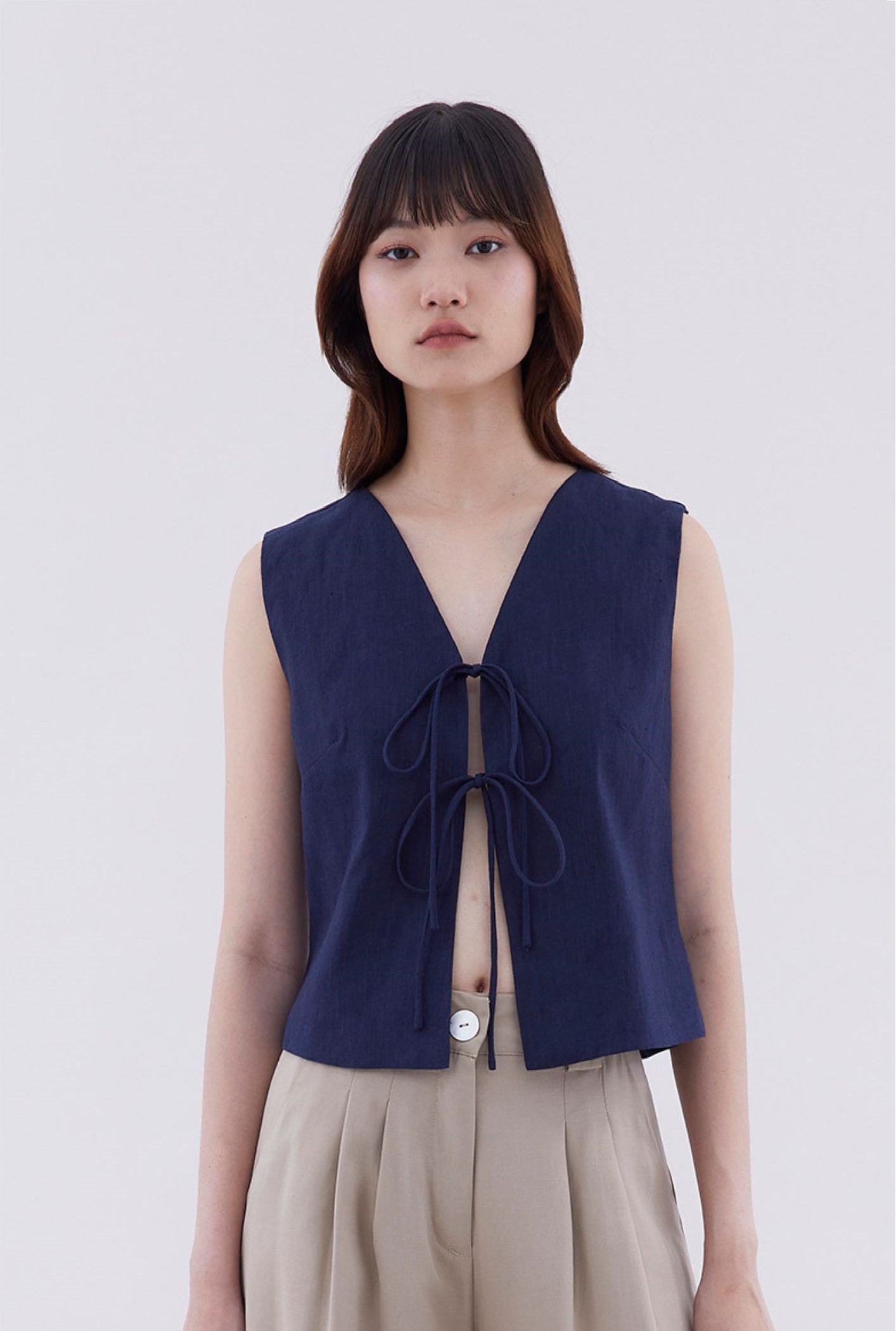 Ellendra Front Tie Top
