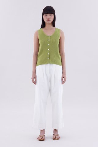 Emberly Front-Button Knit Tank