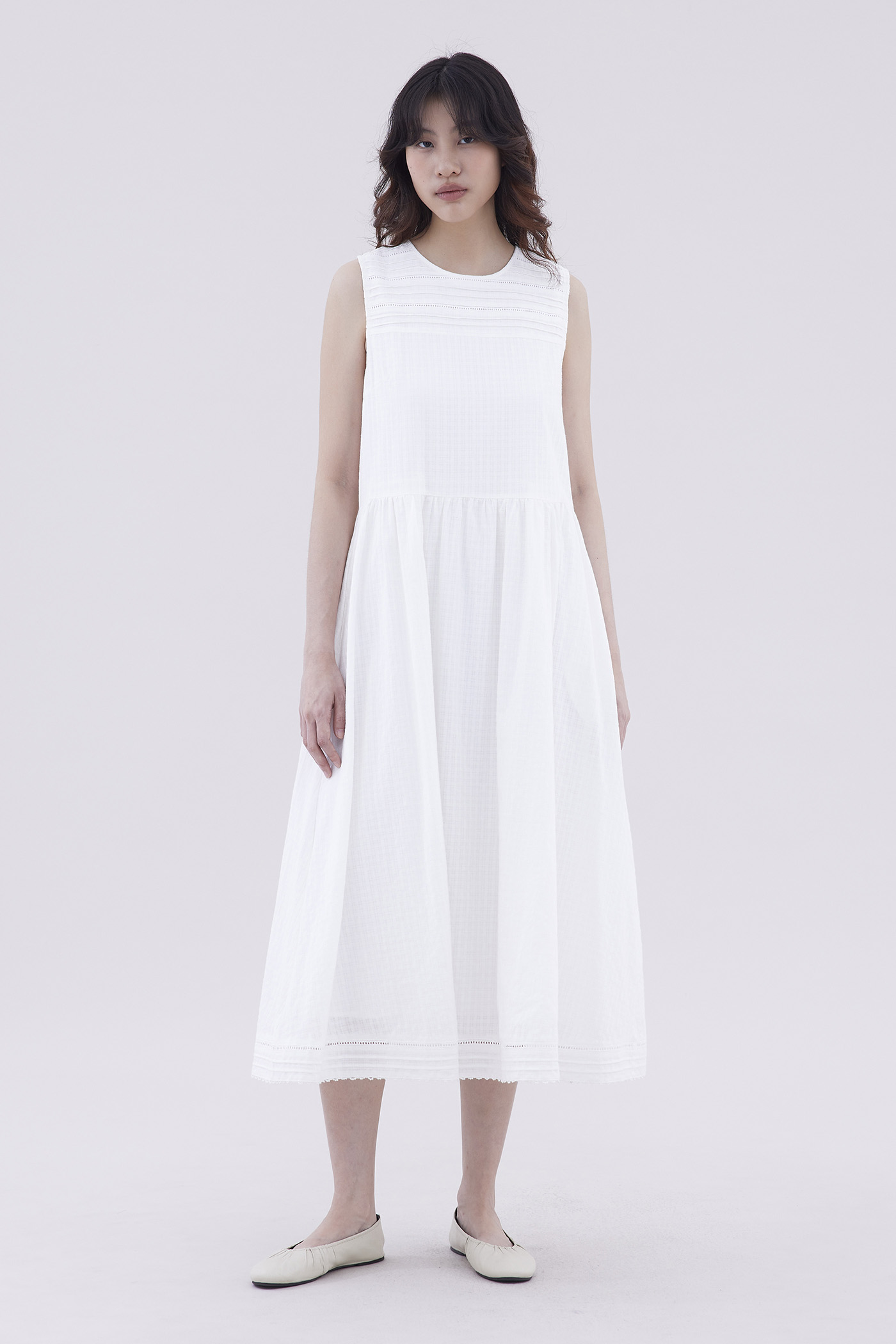Melise Pin-Tuck Dress