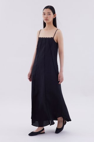 Palina Lace-Trim Panelled Dress