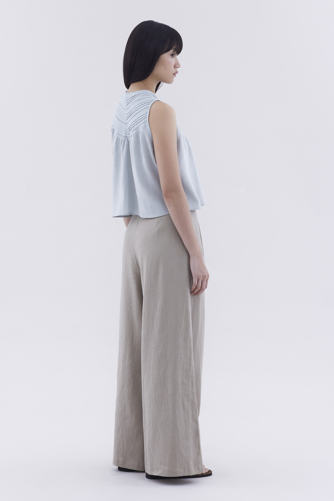 Portia High-Rise Double Pleat Pants