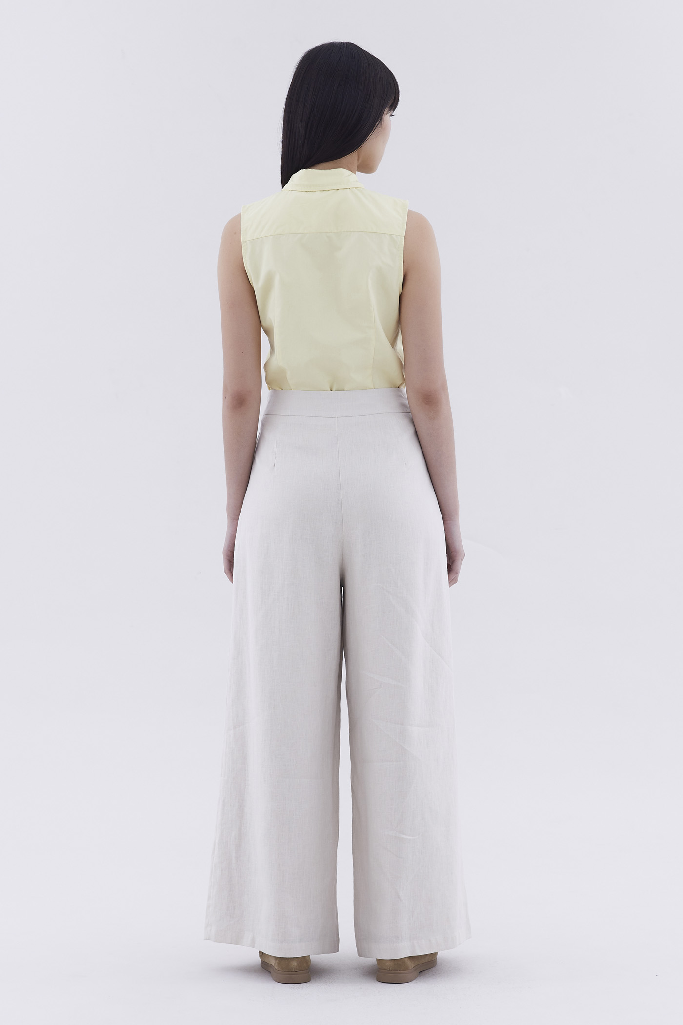 Portia High-Rise Double Pleat Pants