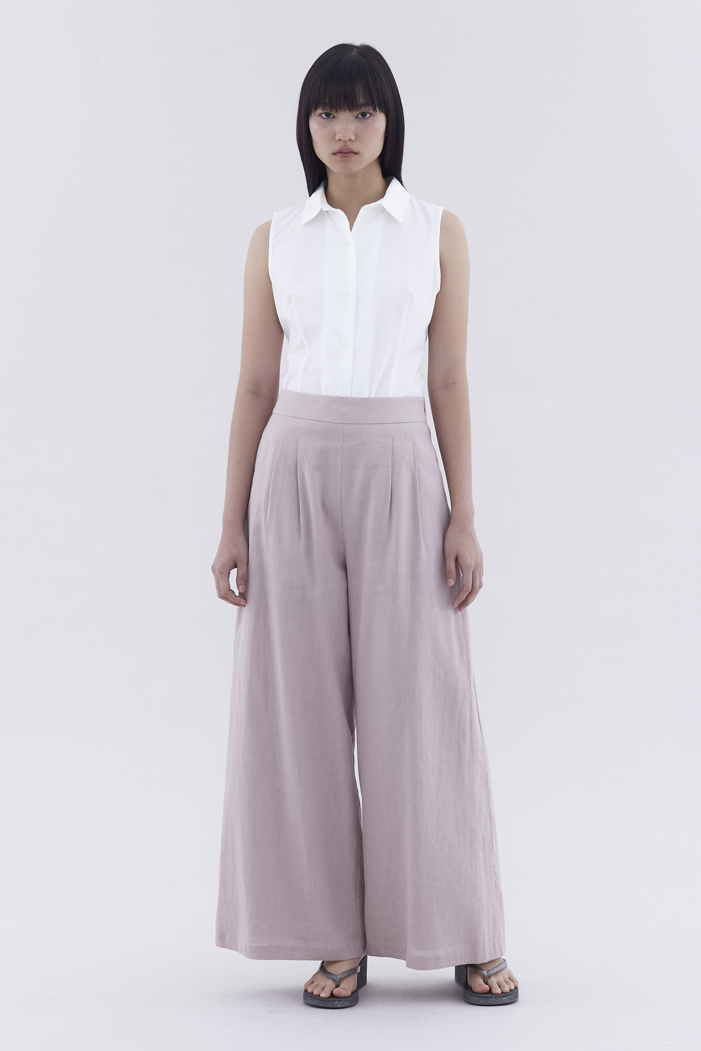 Portia High-Rise Double Pleat Pants