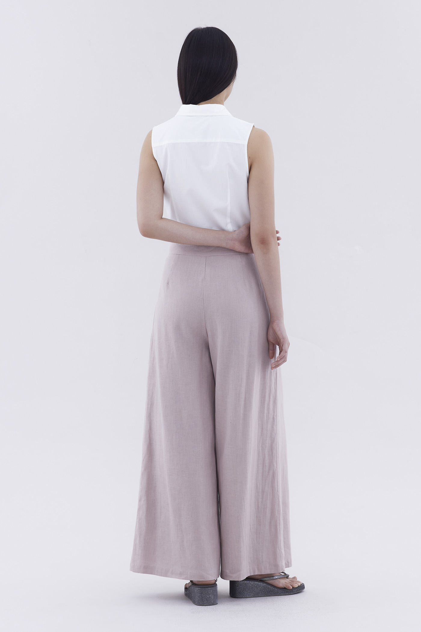 Portia High-Rise Double Pleat Pants