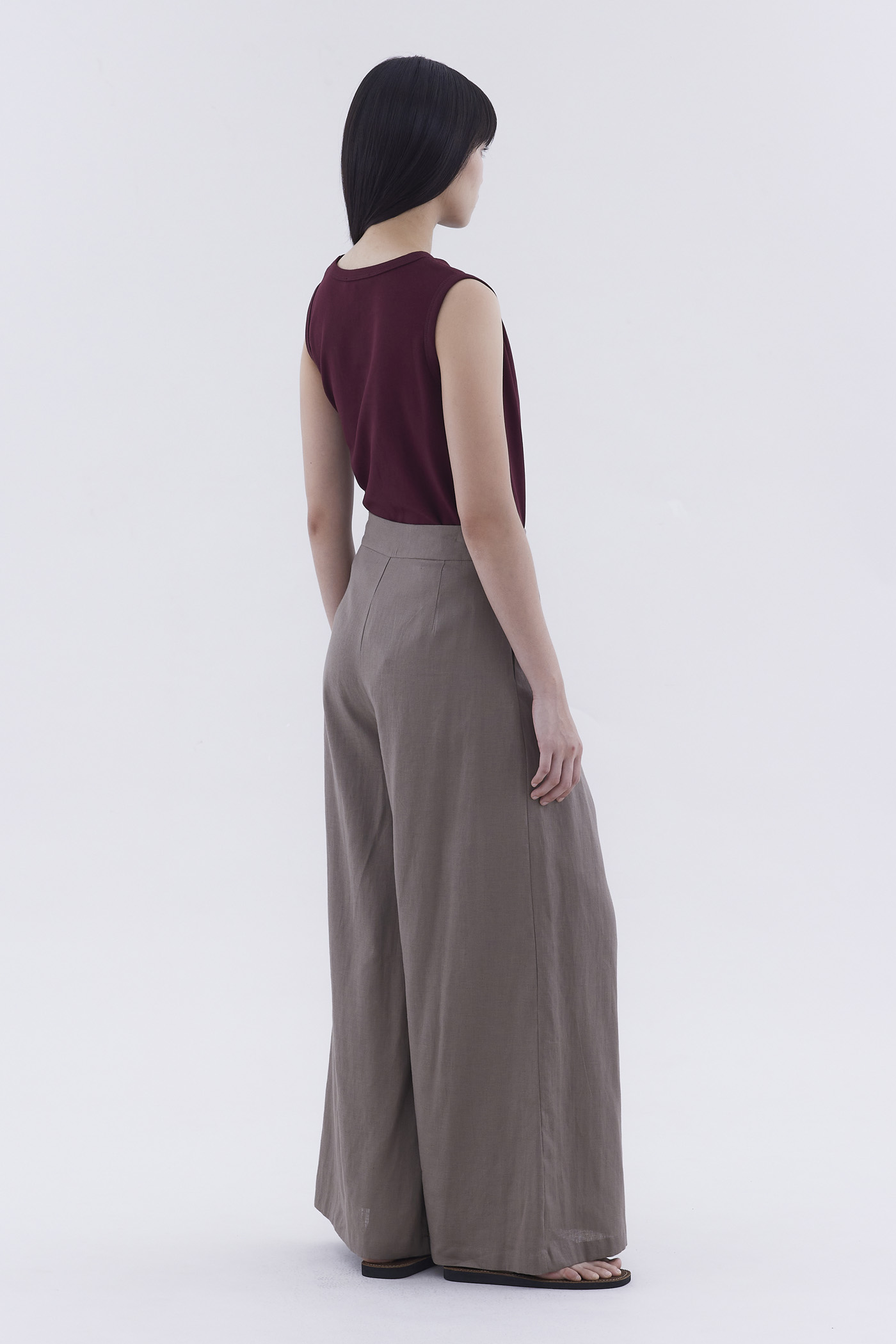Portia High-Rise Double Pleat Pants