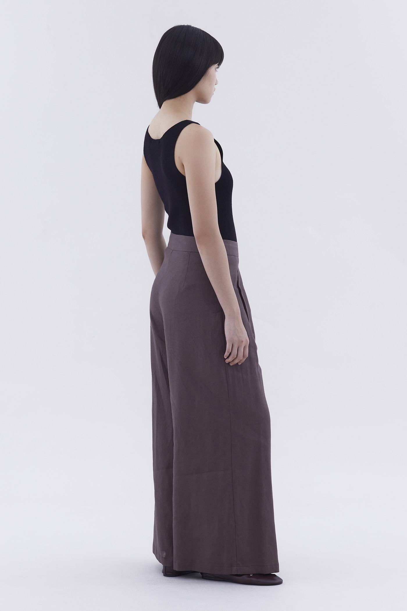 Portia High-Rise Double Pleat Pants