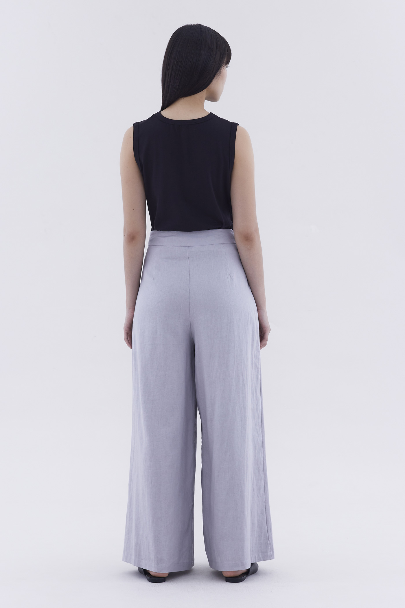 Portia High-Rise Double Pleat Pants