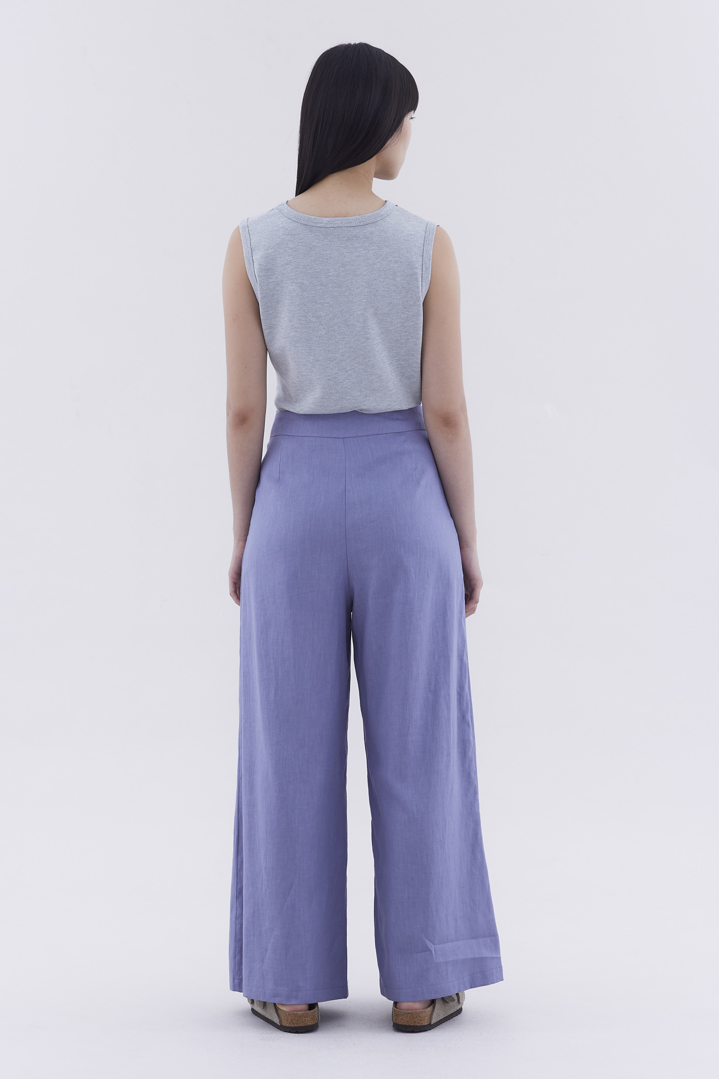 Portia High-Rise Double Pleat Pants
