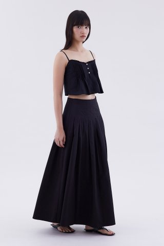 Fania Pleated Full Skirt
