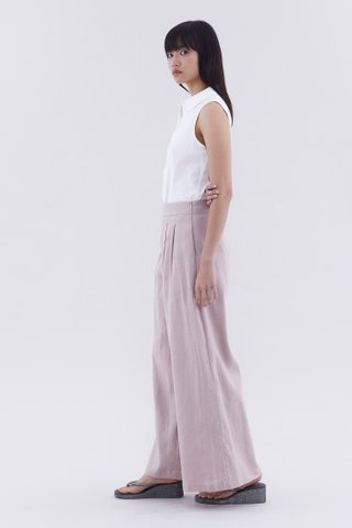 Portia High-Rise Double Pleat Pants
