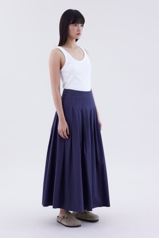 Fania Pleated Full Skirt