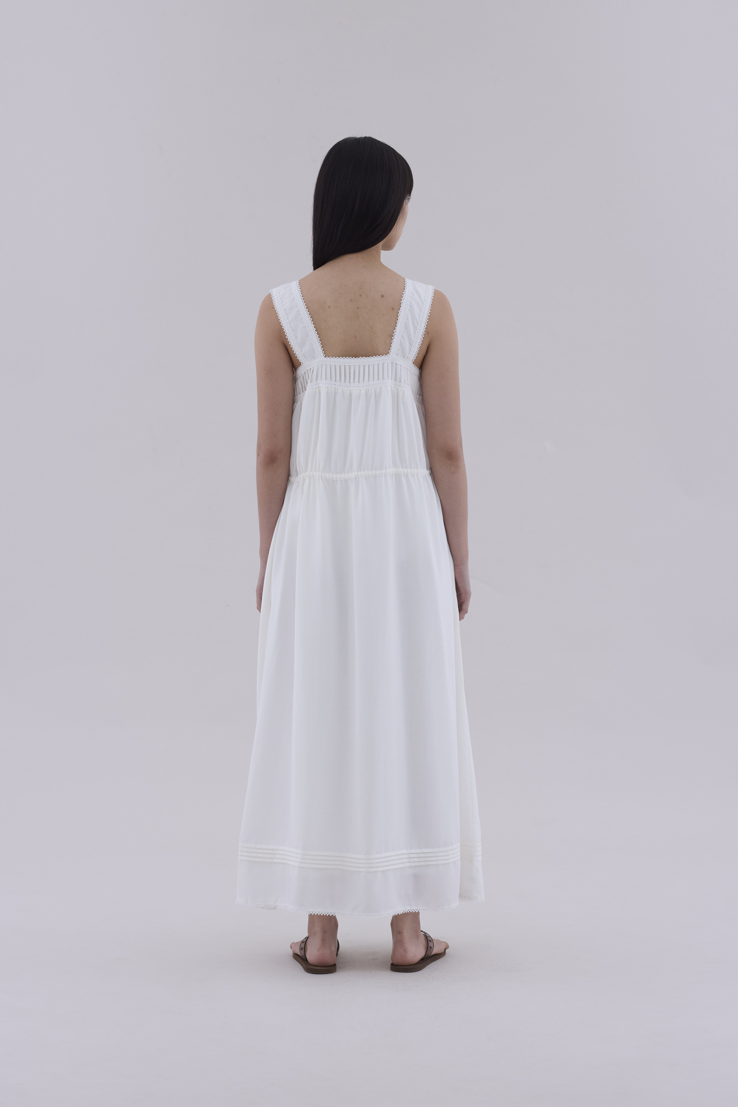 Marisol Square-Neck Relaxed Dress