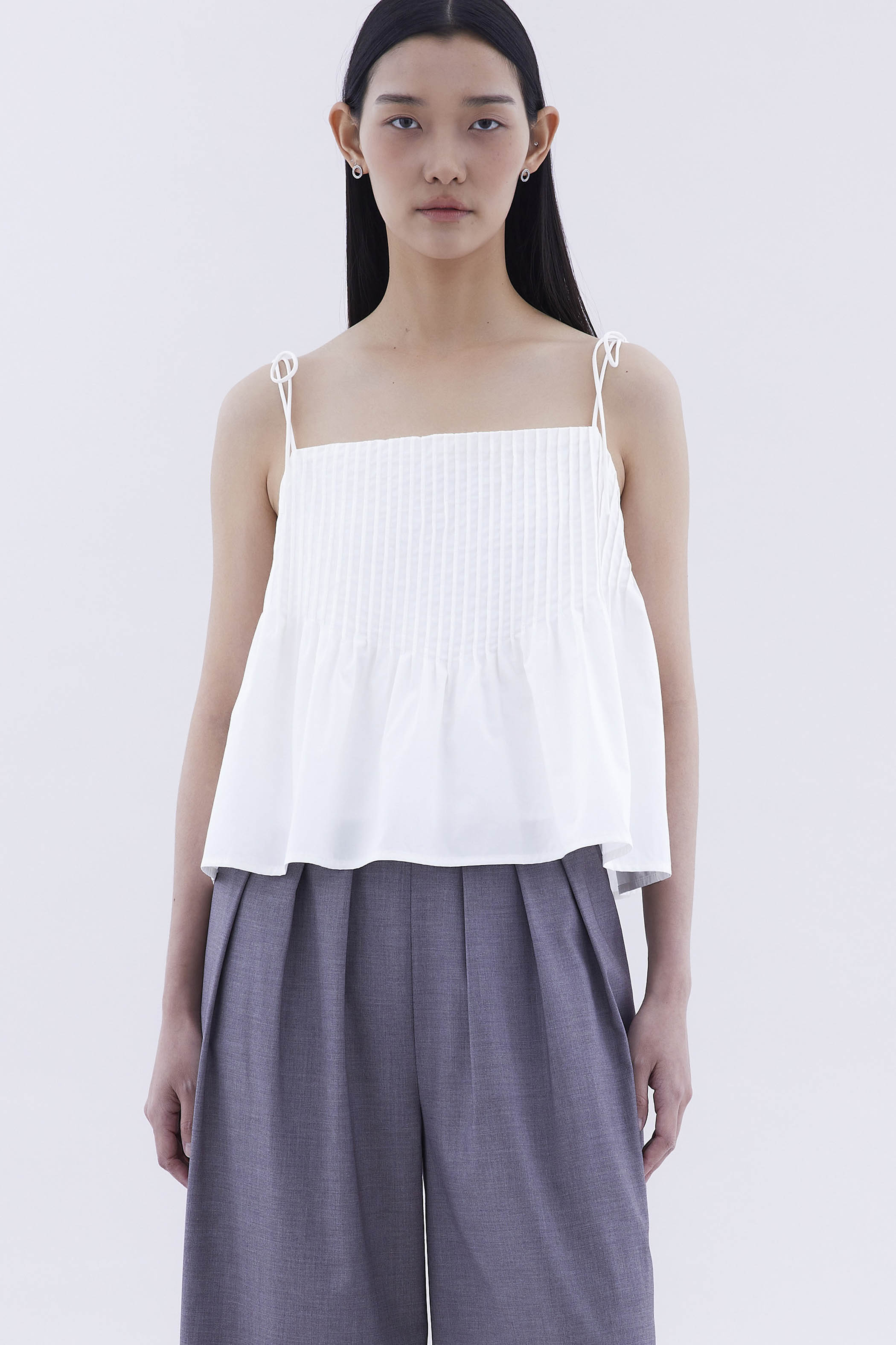 Brenella Pin-tuck Top