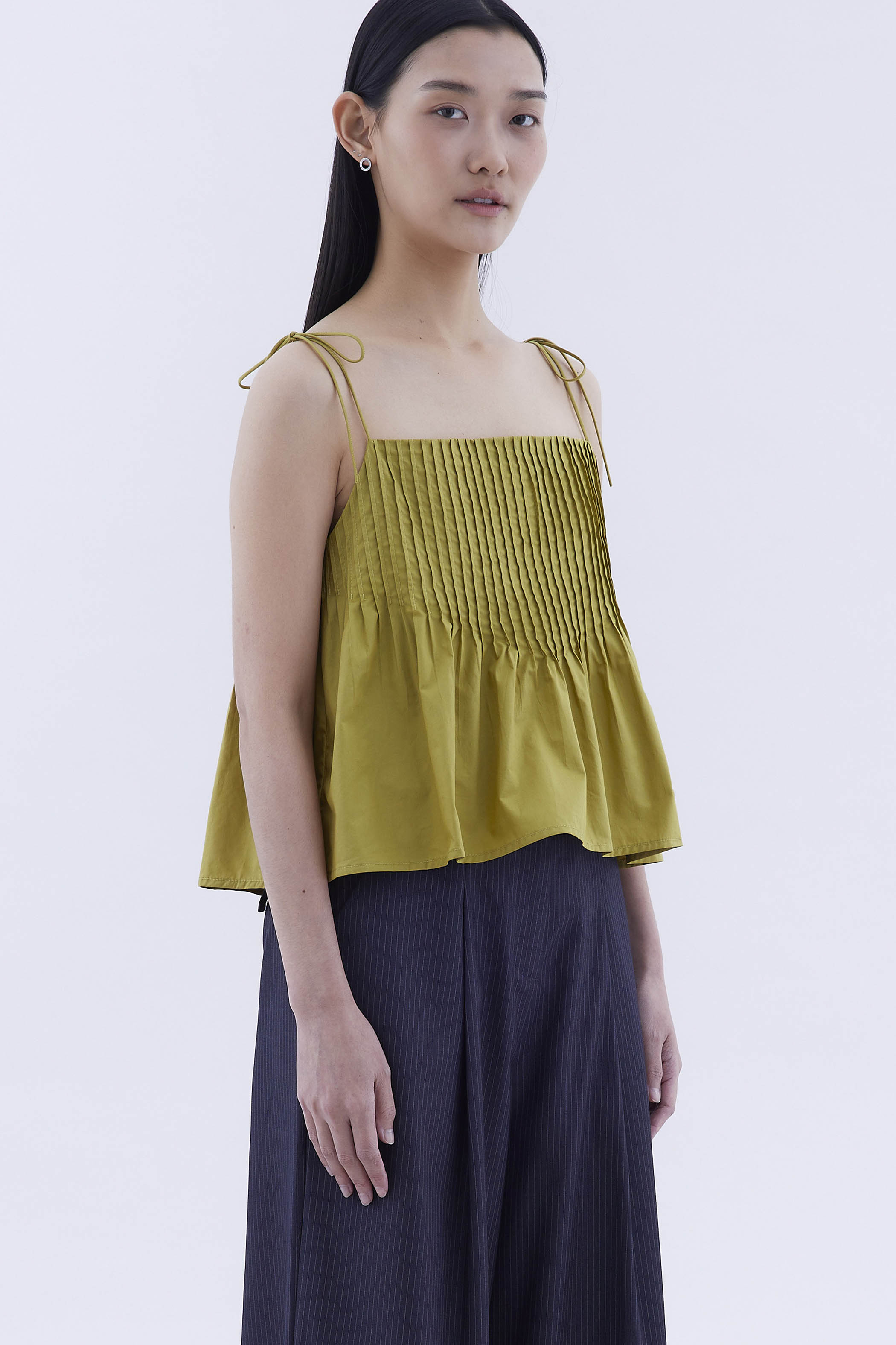 Brenella Pin-tuck Top