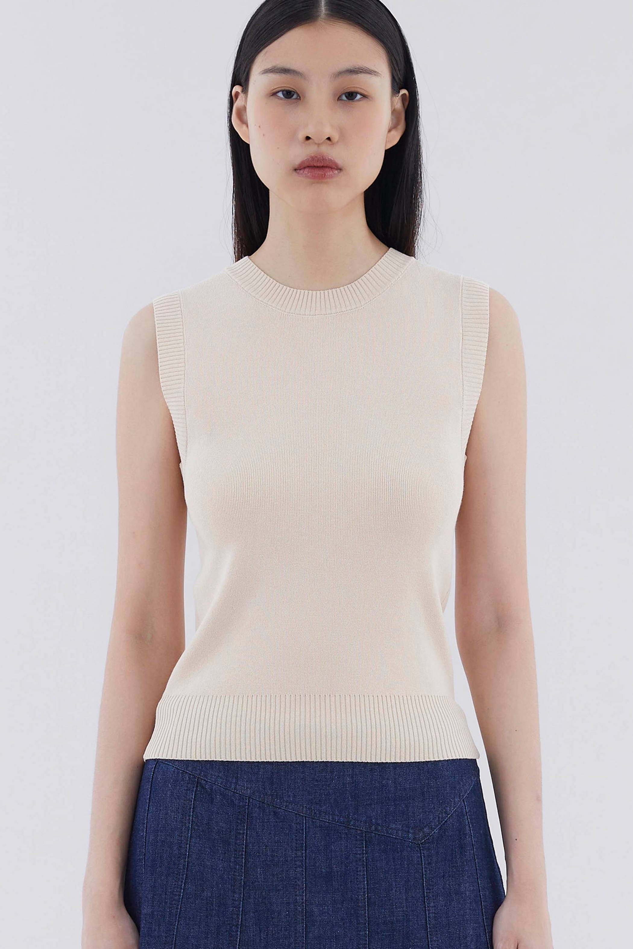 Joria Round Neck Knit Tank