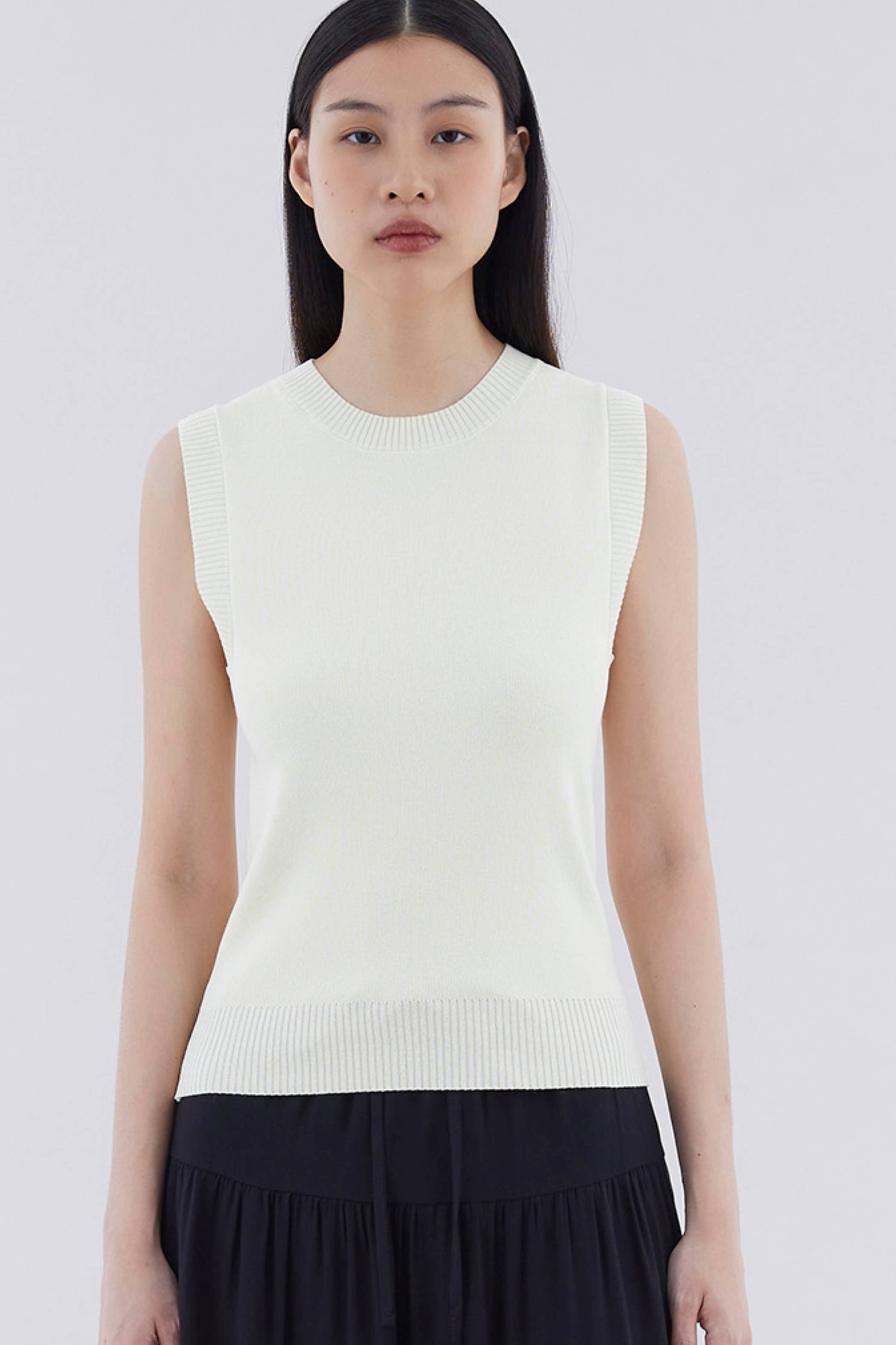 Joria Round Neck Knit Tank