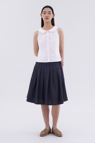 Phylene Double Collar Sleeveless Shirt