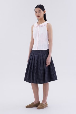 Phylene Double Collar Sleeveless Shirt