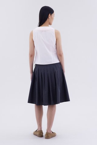 Phylene Double Collar Sleeveless Shirt