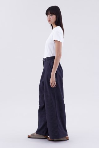 Garelle High-Rise Pleat Pants