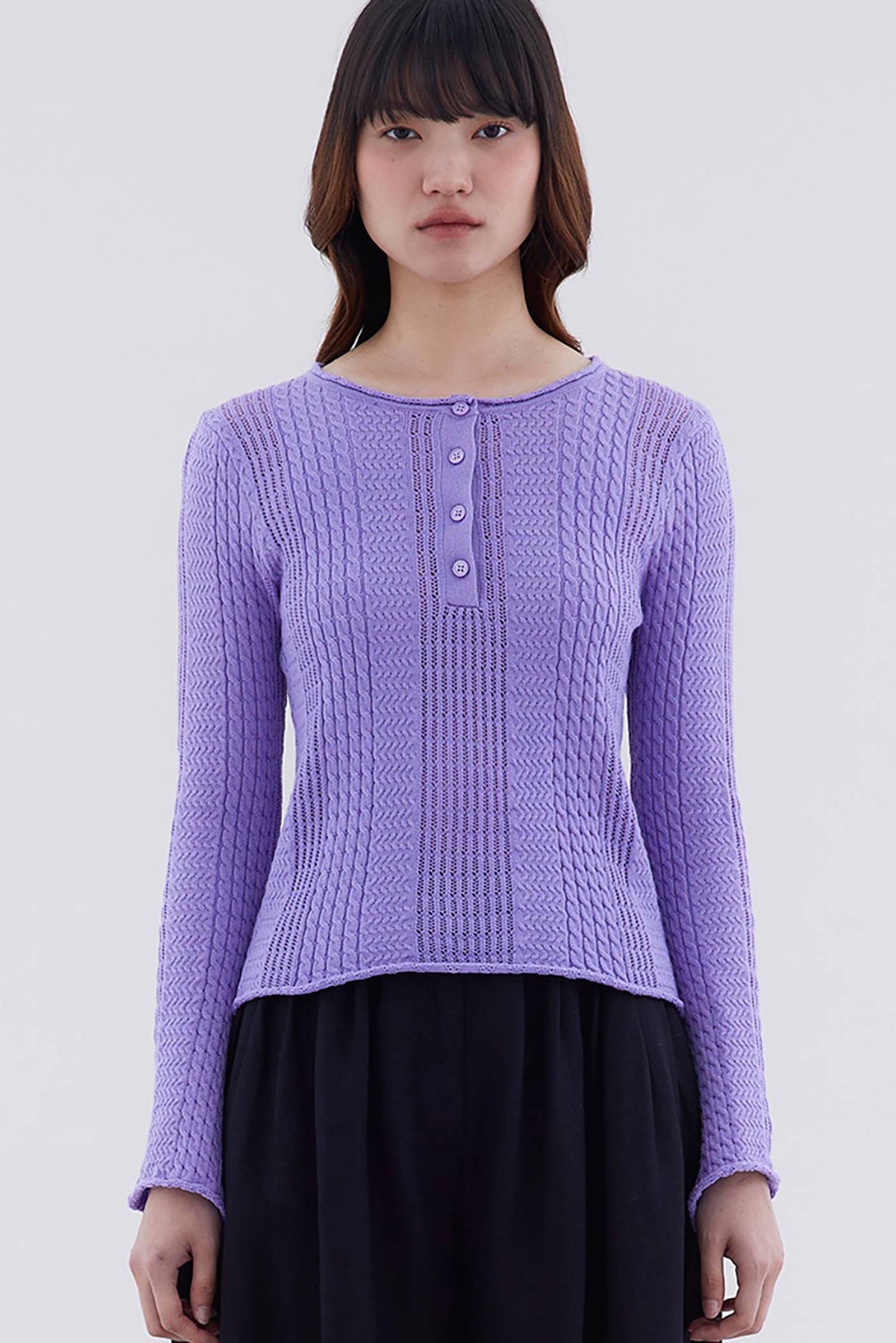 Hevena Cable-Knit Top