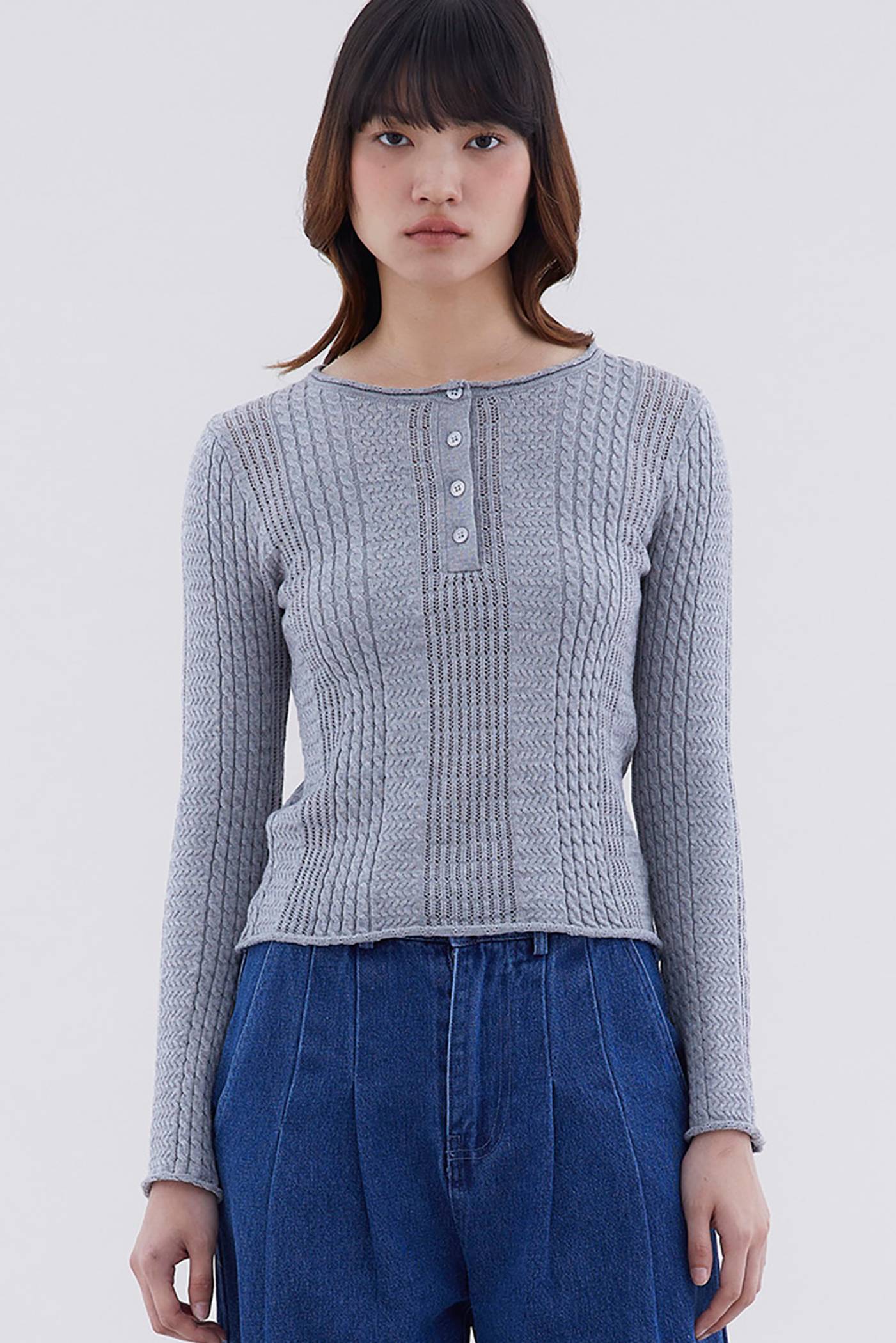 Hevena Cable-Knit Top