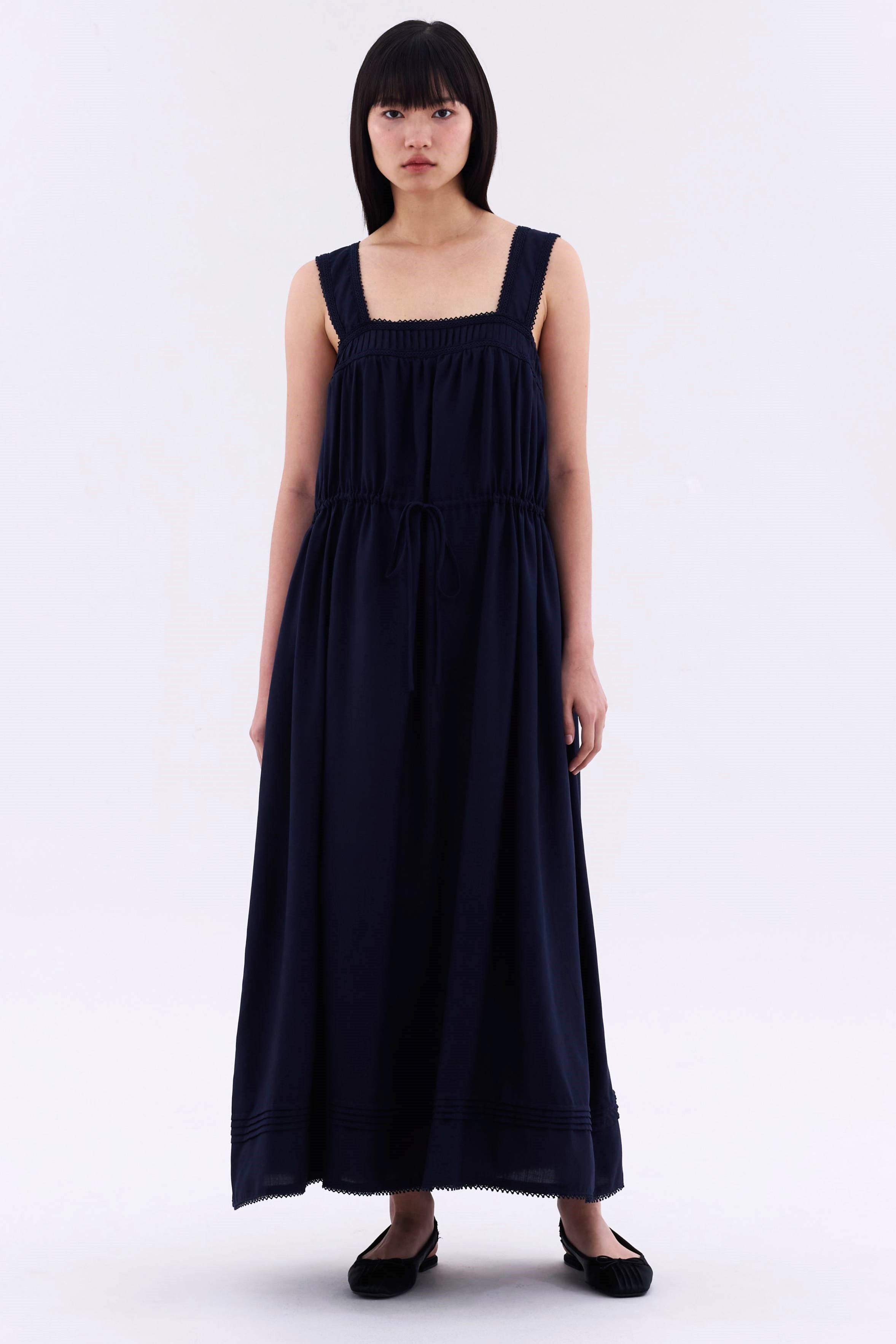 Marisol Square-Neck Relaxed Dress