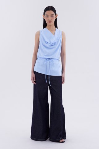 Jupierre Drape-Front Top