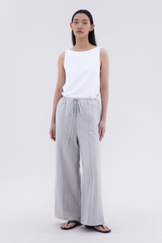 Yara Drawstring Wide-Leg Pants