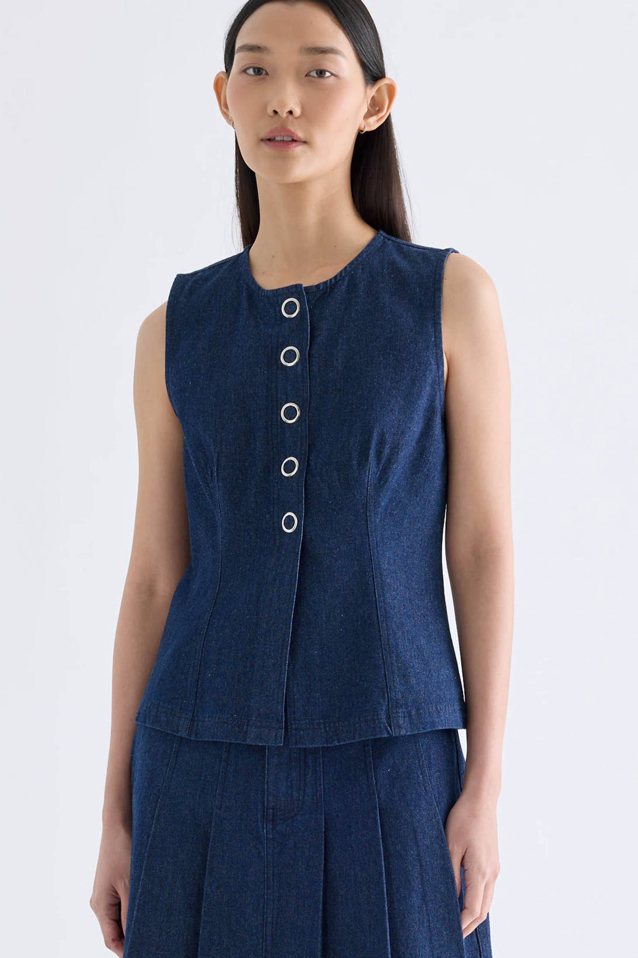 Laroux Snap Button Top