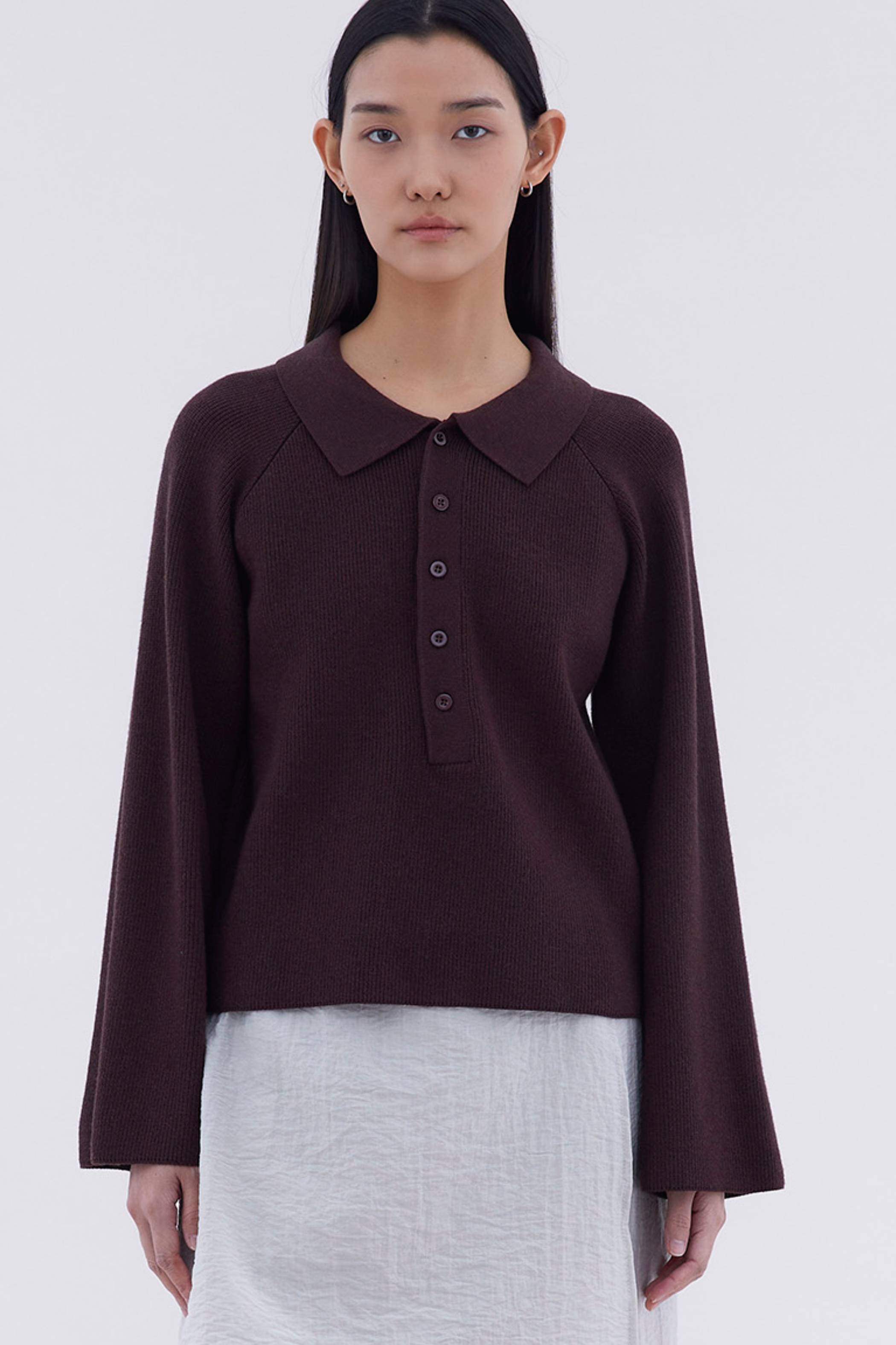 Maude Half Button Oversized Sweater