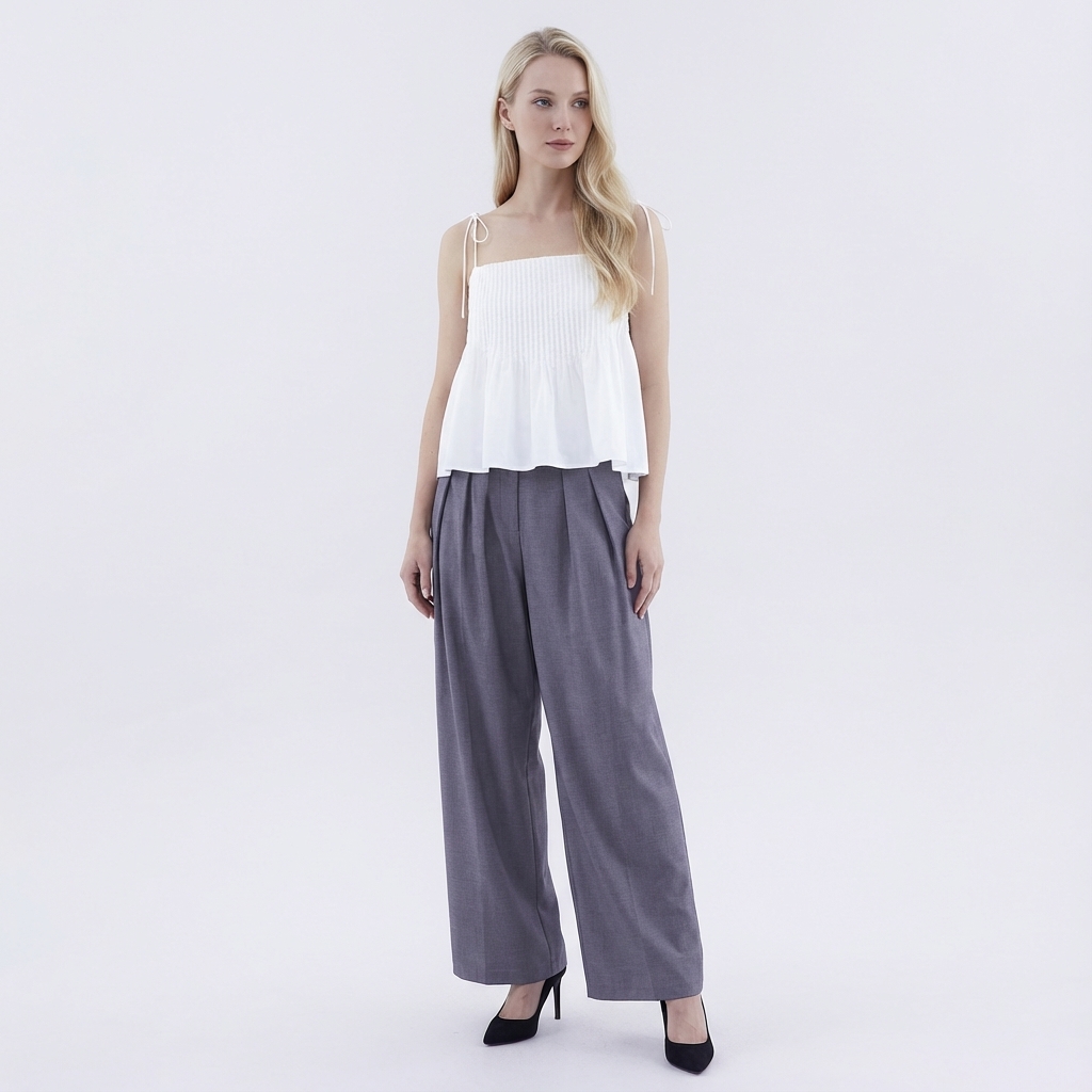 Brenella Pin-tuck Top