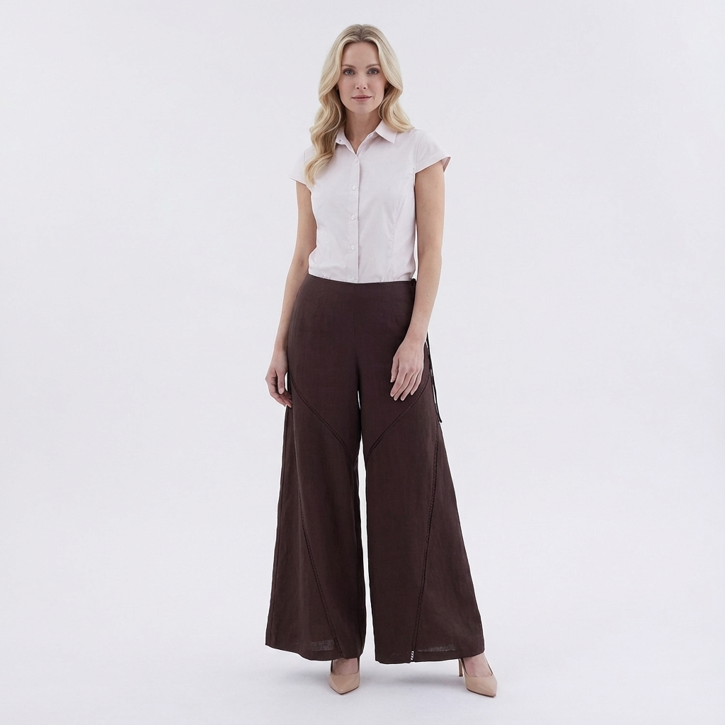 Lacqua Lace-Trim Panelled Pants
