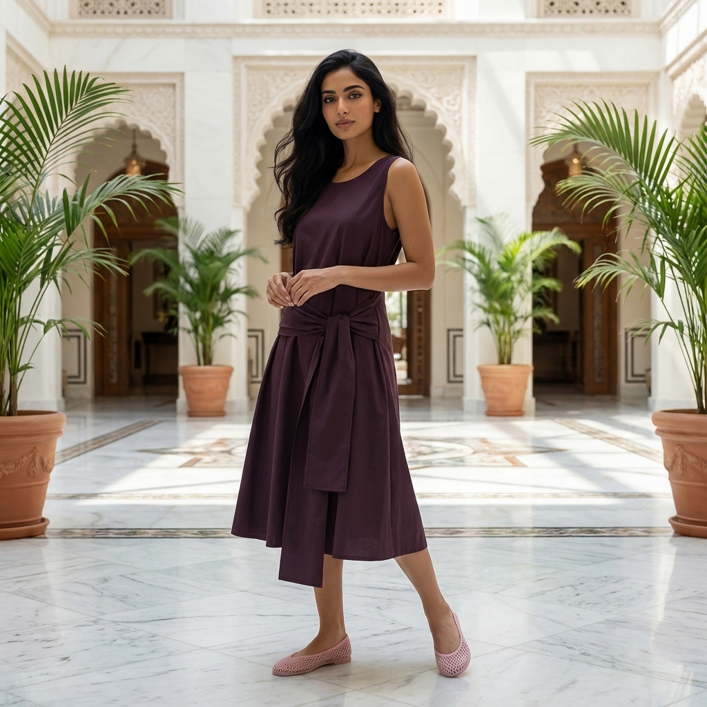 Doretta Tie-Waist Dress