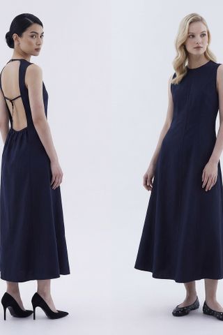 Jeroe Open-Back Dress
