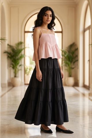 Brenella Pin-tuck Top