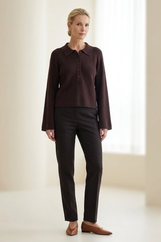 Maude Half Button Oversized Sweater