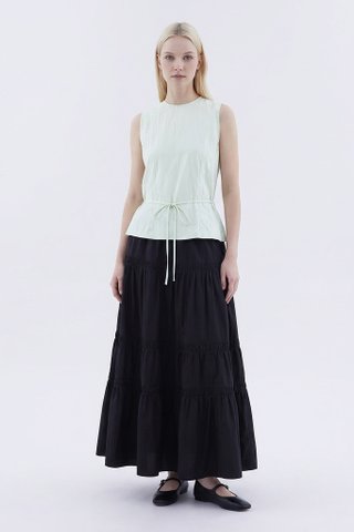 Meagan Open-Back Drape Top