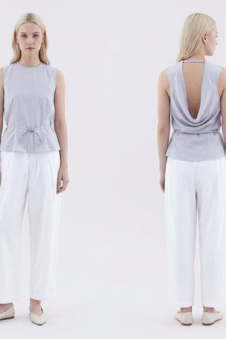 Meagan Open-Back Drape Top