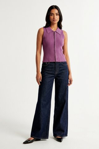 Pamoryn Collared Knit Tank