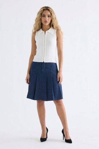 Pamoryn Collared Knit Tank
