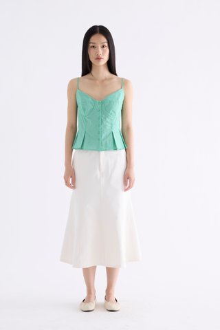 Kara Pleated Bustier Top