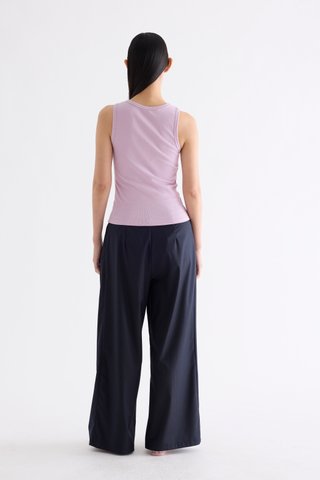 Micher Ribbed Half-Button Tank