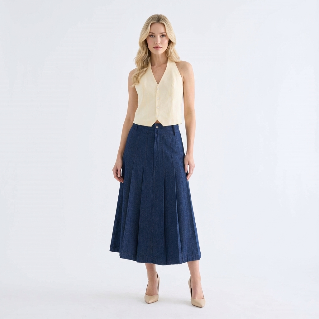Dyrel Pleated Maxi Skirt